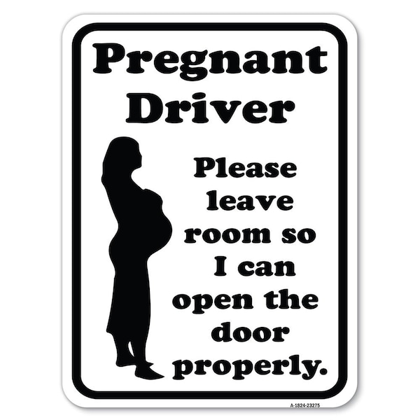 Safety Sign, 18 in Height, Aluminum, 24 in Length, 23275